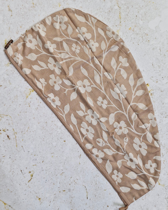 کلاه حمام نخی طرح گل دکمه دار(هندی)